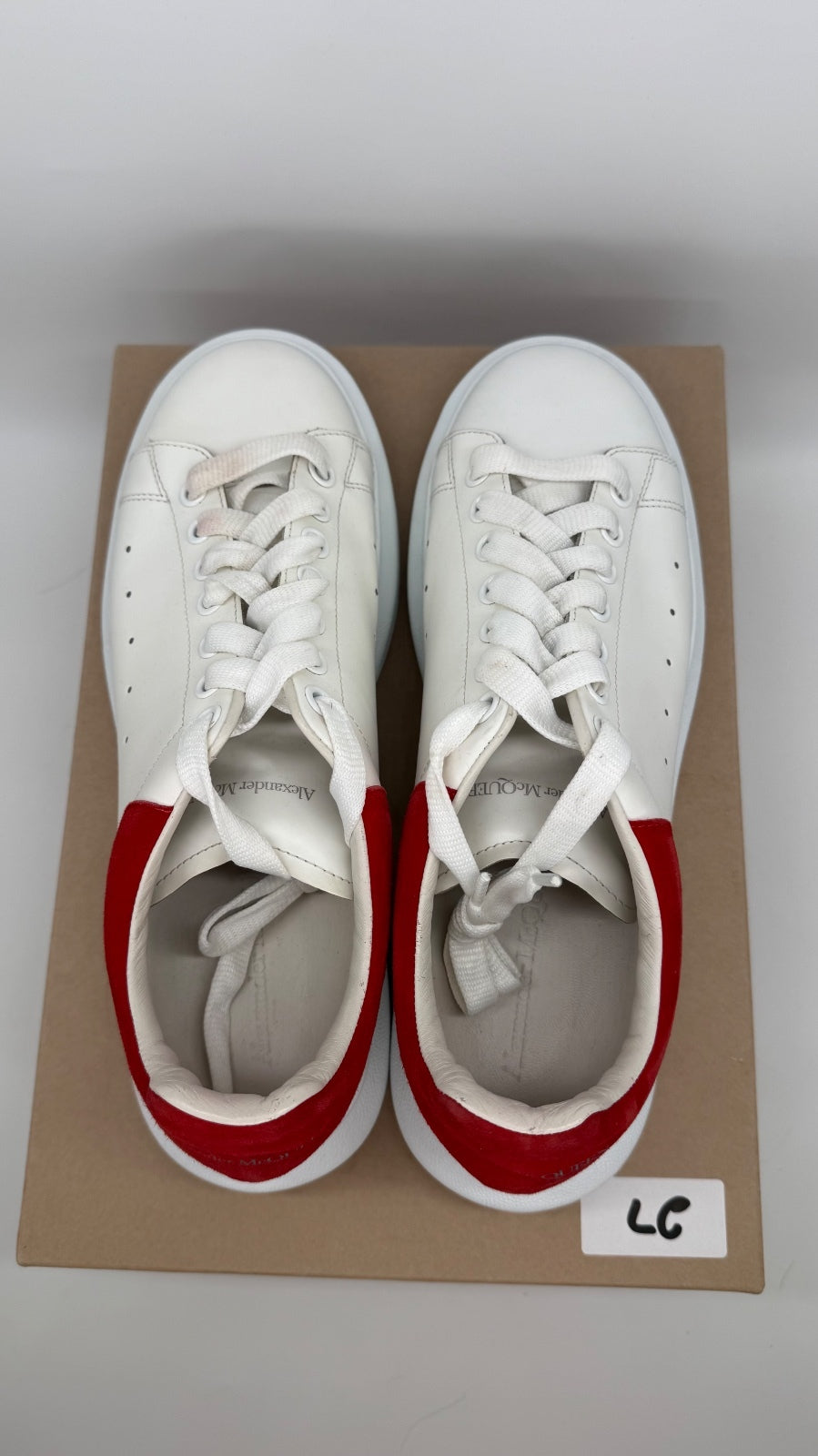 McQueen Oversized White Red Sneakers Men’s EU 43.5 No Box