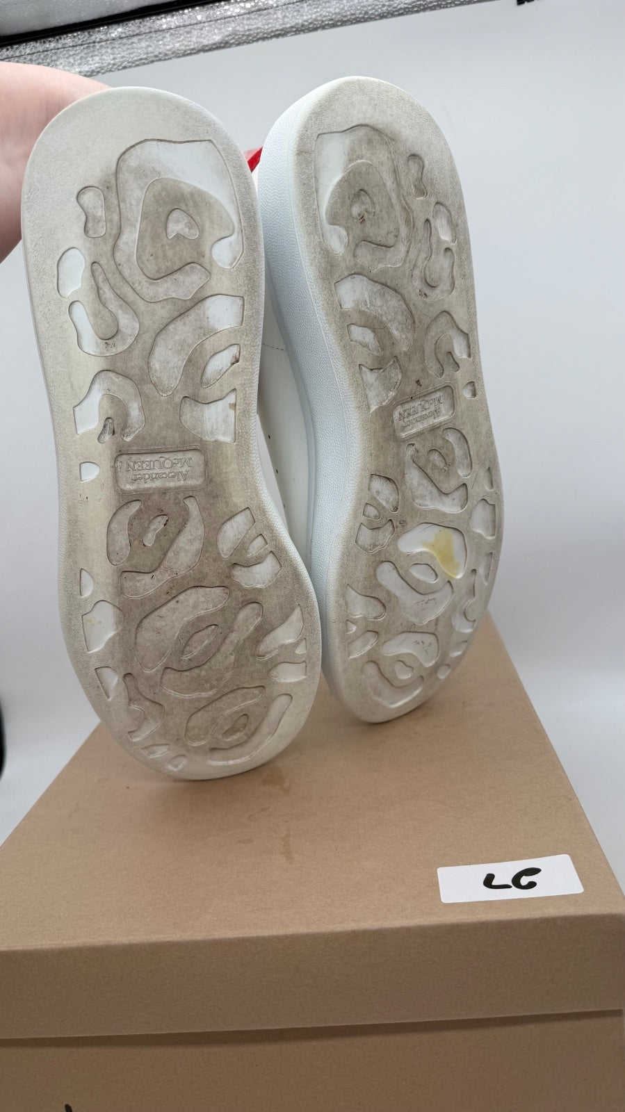 McQueen Oversized White Red Sneakers Men’s EU 43.5 No Box