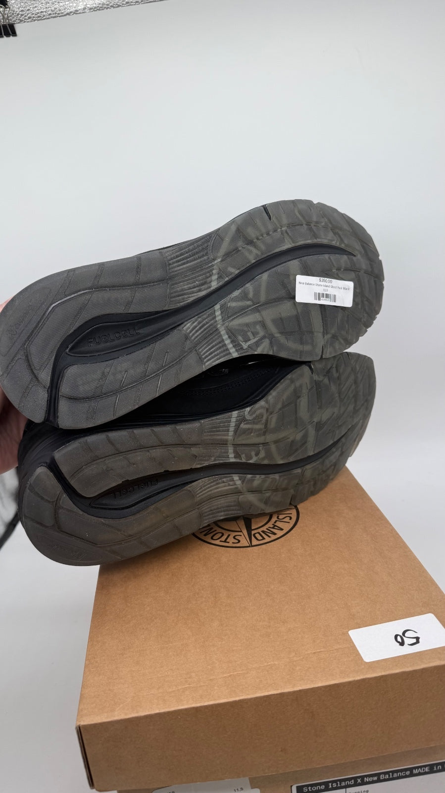 Stone Island NB 991v2 Black U991SK2 Men 11.5 Made UK