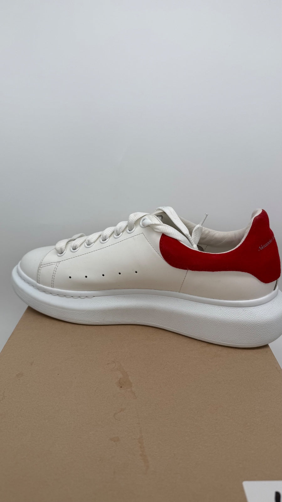 McQueen Oversized White Red Sneakers Men’s EU 43.5 No Box
